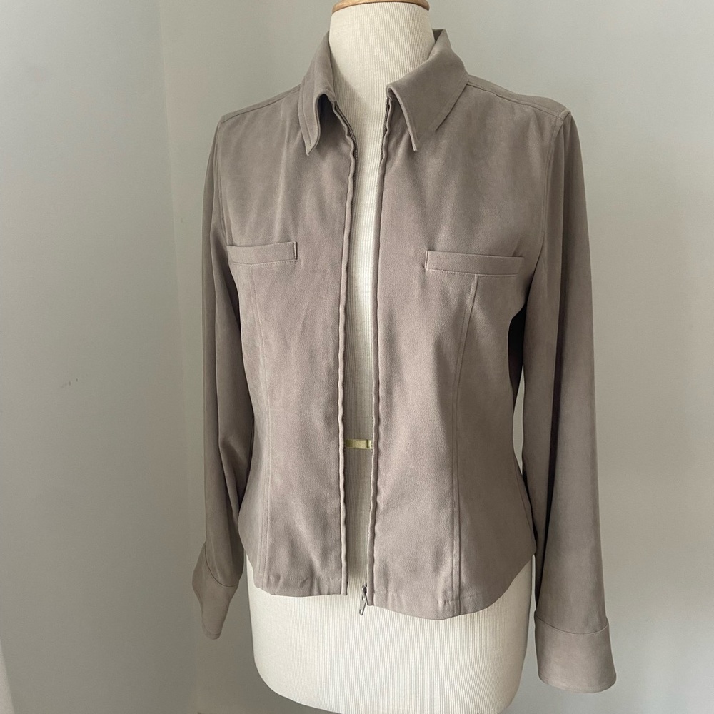 Suede Taupe Blazer